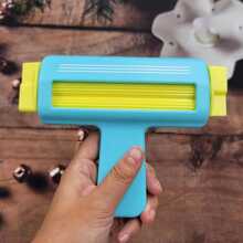 1入組藍色紙張壓接機，適用於手工工藝品，非常適合切割鋁箔、紙板和蠟紙