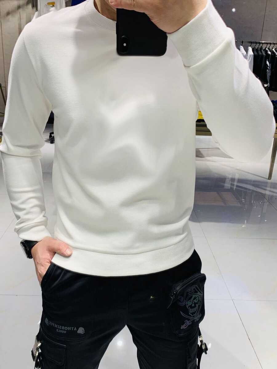 Men Sweatshirts - 白色 - 查看 1