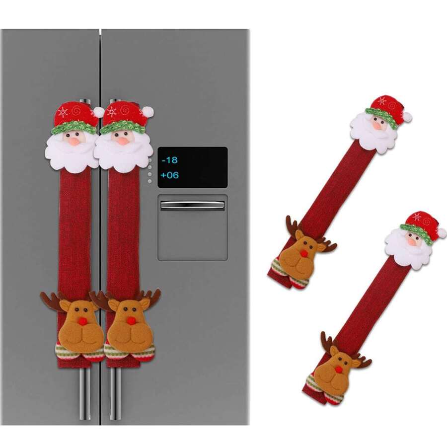 Christmas Festival Decorative Door Handle Cover