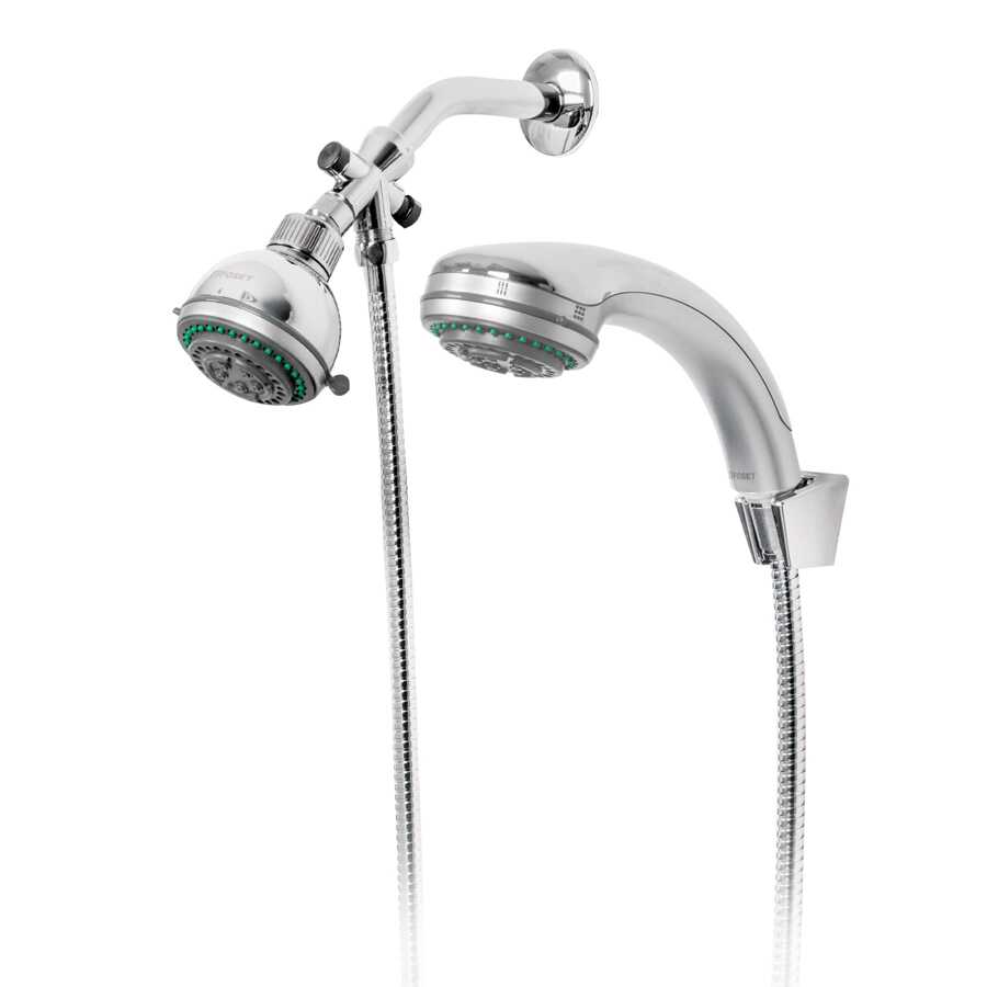 Regadera 3" con extensión tipo teléfono 5 funciones, Foset - Gris - Ver 1