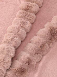 1 件女式立领长斗篷披肩带流苏保暖，适合派对、旅行、户外活动等。 - 淺粉色 - 查看 4