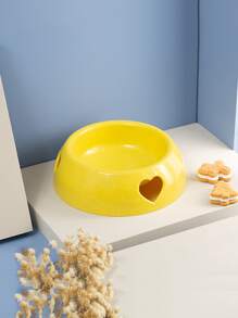 1只愛心狗碗,單層,適合小型、中型和大型狗,貓食品和寵物用品