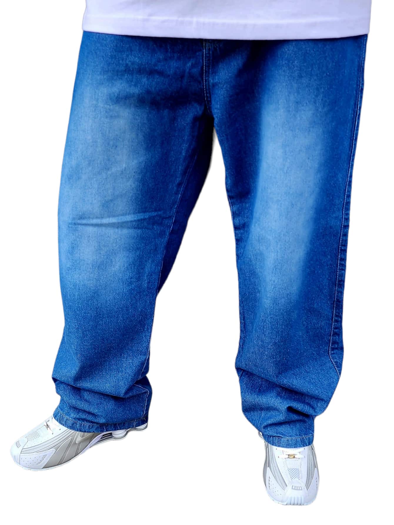 Calça jeans balão masculina dazzling 100% jeans original | SHEIN Brasil