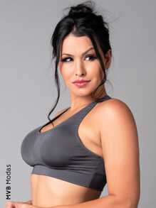 MVB Modas Women Tops - Grey - View 2