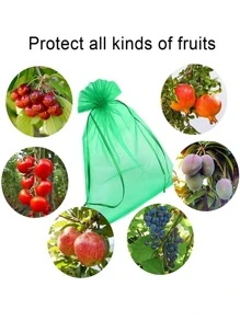 10 Piezas Redes De Protección Anti Aves Para Jardín, Vegetales, Uvas, Frutas Y Plantas - Verde - Ver 2