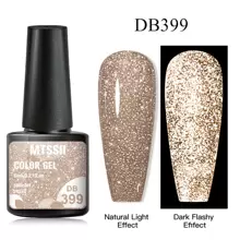 6Ml Y2K Reflective Glitter Gel Nail Polish Champagne Sparkling Sequins Semi Permanent Varnishes Soak Off Uv Led Nail Art Decoration Sequin Manicure Gift For Women Nails - 香檳色 - 查看 2