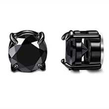 1pair Magnetic Earrings/cuff Clip For Men Non-piercing Punk Style Fake Ear Stud Jewelry