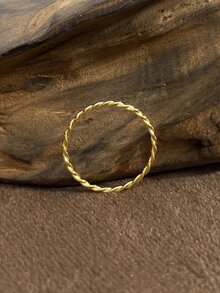 Stylever 1pc Minimalist Stackable Twisted Plain Ring Ladies Jewelry For Women s925 Sterling Silver Simple Ring Fine Jewelry Gift For Girls Daily Decor