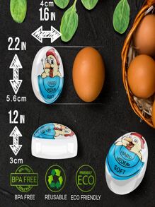 Color Changing Egg Timer, Boiled Egg Timer, Kitchen Egg Cooking Timer - Blue - View 4