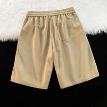 Shorts De Praia Casuais Respiráveis Para Homens No Verão, Shorts De Esporte Ao Ar Livre De Moda - Caqui - Ver 2