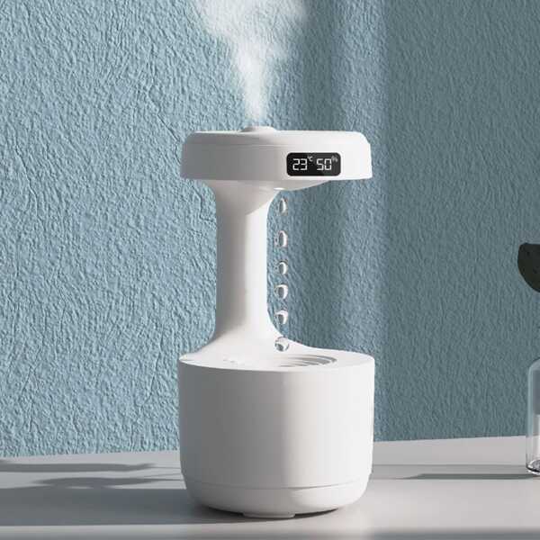 1pc USB Powered 800ML Aroma Humidifier, Anti-Gravity Water Drop Design, Suitable For Office And Home Use