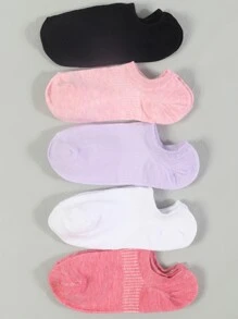 1/10/20 Pairs Multicolor Women's Boat Socks - Multicolor - View 2