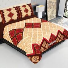 Soft Shearling Reverse Coverlet - Beige - View 1