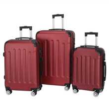 3-In-1 Portable ABS Trolley Case Luggage 20" / 24" / 28" - Đỏ - Xem 5
