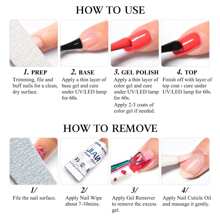 MEET ACROSS 7ml Y2K Aesthetic Glitter Nail Polish, Green Semi-Permanent Nail Polish, Removable UV LED Gel, Suitable For Manicure Art, Nail Design, Decoration, Gift, Party, Holiday - 綠色 - 查看 7