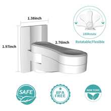 1set/4pcs Baby Door Handle Locks For Inward & Outward Swinging Door, Sliding Window Locks - White - View 8