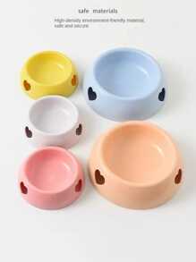1pc Heart-Shaped Single Bowl Cat/Dog Lover Gift And Dog/Cat Mom Love Pet Food Bowl For Small, Medium & Large Dog Lover And Dog Mom Loves And Cat Lover And Cat Mom Loves
