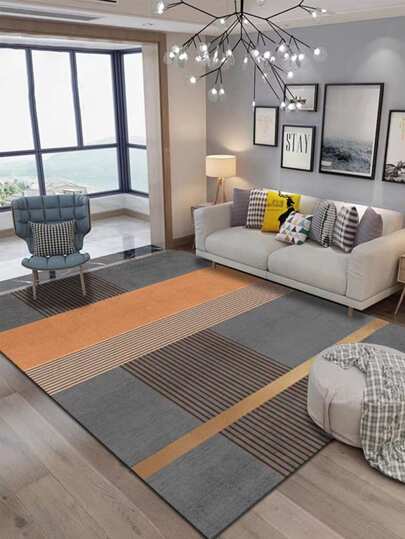 1入組北歐風地毯客廳豪華輕奢咖啡桌子毯子簡約風臥室家庭大面積床墊床毯子