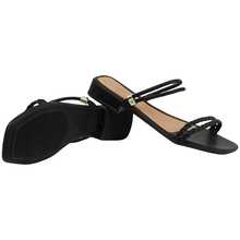 Women Flat Sandals - 黑色 - 查看 4