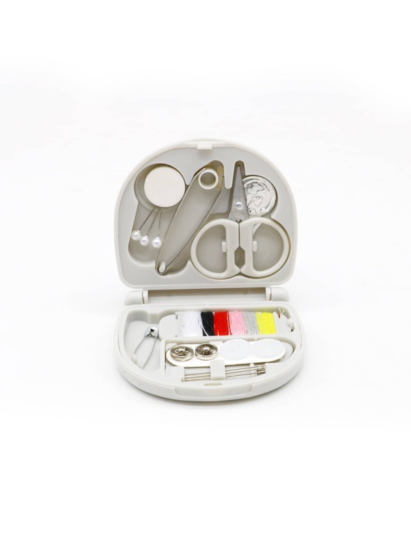 pince 1 Set Praktischer Mini-nähkasten In Grau
