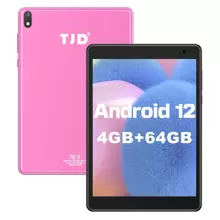 TJD Tablet 7.5 inch, Android 12.0 Smart Tablets 64GB Storage 512GB Expandable, Quad-Core Processor, Google GMS Certified Tablet Computer, PS FHD 1440x1080 Resolution Display, WiFi/Bluetooth 5.0 - Hồng - Xem 1