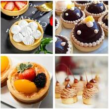 Tròn Đục lỗ Vòng bánh Mousse Với Lỗ , 0.8mm , Đối với Tiếng Pháp Bánh & Cheese , Khuôn nướng , Thép không gỉ 430 - Bạc - Xem 6