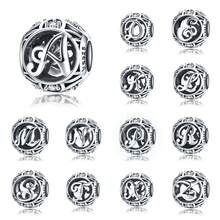 MISEFF 新款 1 件 925 纯银字母系列串珠手链女士礼物 DIY 珠宝制作女孩生日礼物情人节礼物儿童节礼物