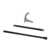 NAXUJI Silver Snake Head Anti-slip Metal Alloy Climbing Stick - Silver - View 2