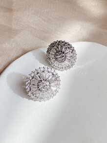 Stud Earrings - 銀色 - 查看 3