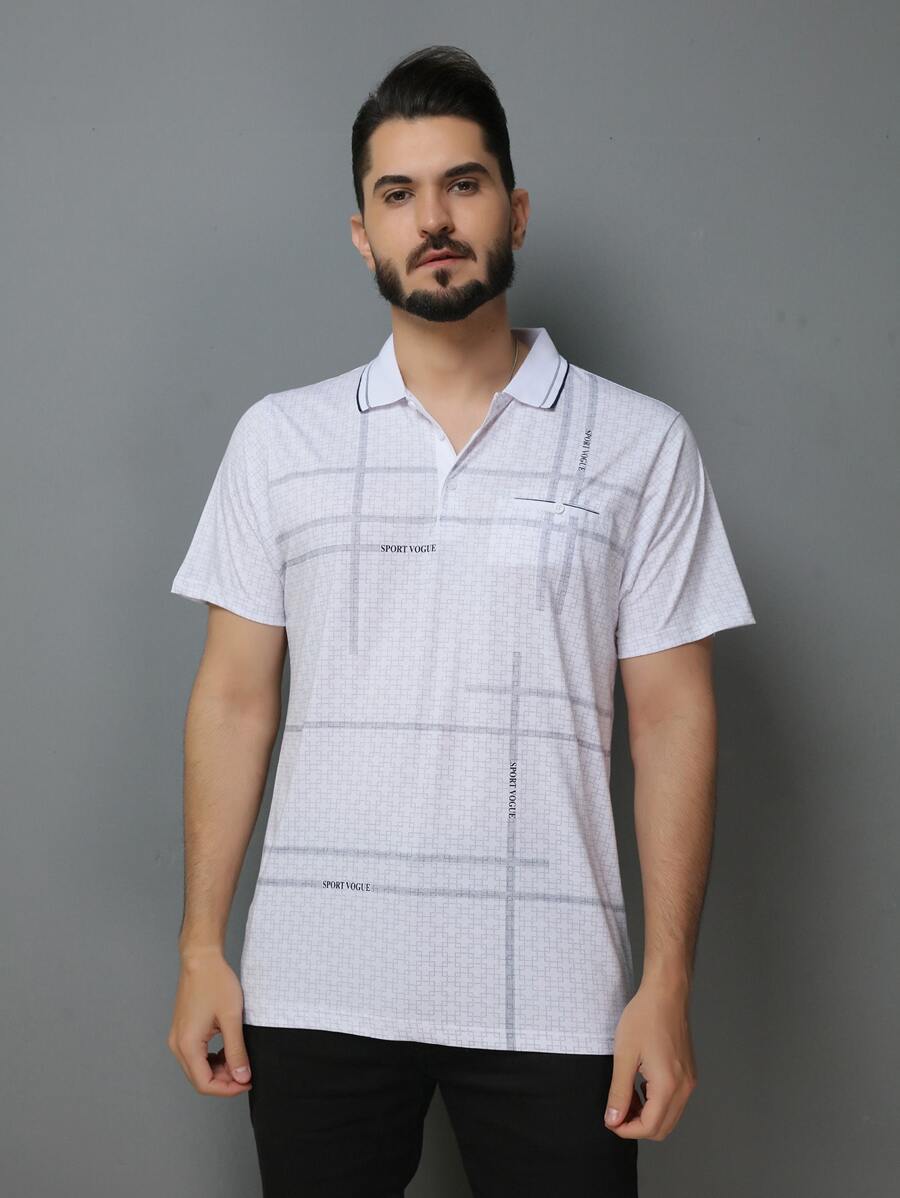 Men Polo Shirts - trắng - Xem 1