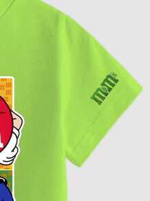 Kids Lunetas M&M T-Shirt - Lime Green - View 3