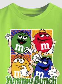 Kids Lunetas M&M T-Shirt - Lime Green - View 1