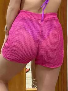 Women Shorts - Màu Hồng Tươi - Xem 2