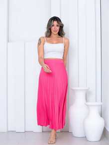 Women Skirts - Màu Hồng Tươi - Xem 4