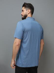 Men Polo Shirts - 藍色 - 查看 5