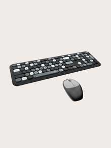 Mofii 666 Wireless Keyboard And Mouse Set, Ultra-Thin Round Cute Design, Suitable For Home And Office Wireless Typing, Compatible With Notebook External Devices.  , IPad Not Supported. - Grey - View 7