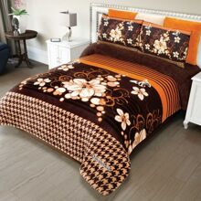 Soft Shearling Reverse Coverlet - Camel - View 2