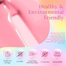 MEET ACROSS 7ml Y2K Aesthetic Glitter Nail Polish, Green Semi-Permanent Nail Polish, Removable UV LED Gel, Suitable For Manicure Art, Nail Design, Decoration, Gift, Party, Holiday - 綠色 - 查看 6