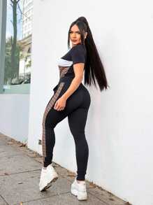 Women Two-piece Outfits - 巧克力棕 - 查看 2