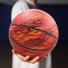 Pallacanestro autentica taglia 7 colore rosso fiamma, resistente per uso interno ed esterno, accattivante e fresca per adulti e adolescenti, maschi e femmine, perfetta per le competizioni