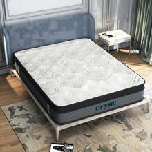 Crystli Queen Mattresses 12 inch Memory Foam Mattress Queen Size Hybrid Mattress Medium Firm Bed Mattress in a Box with CertiPUR-US Foam - 153cm*203cm - 查看 7