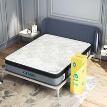 Crystli Queen Mattresses 12 inch Memory Foam Mattress Queen Size Hybrid Mattress Medium Firm Bed Mattress in a Box with CertiPUR-US Foam - 153cm*203cm - 查看 5