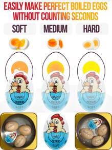 Color Changing Egg Timer, Boiled Egg Timer, Kitchen Egg Cooking Timer - Blue - View 3
