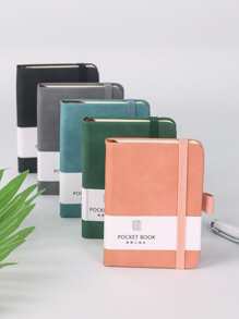 1 Pieza Práctica Pequeña Libreta De Bolsillo - Verde - Ver 8