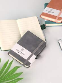 1 Pieza Práctica Pequeña Libreta De Bolsillo - Verde - Ver 7