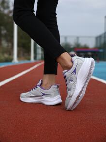 1Pair Women'S Casual Sports Shoes Tennis Shoes - White - View 2