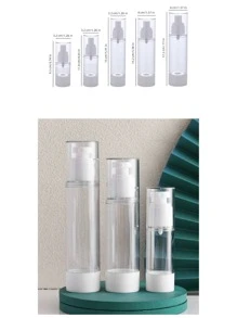 1 pezzo sottovuoto viaggio Bottiglia ricaricabile Set , tipo pressa portabile cosmetico Bottiglia spray Set per e cura della pelle Crema , disponibile in misure diverse ( 15ML , 30ML , 50ML , 80ML , 100ML )