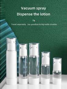 1 pezzo sottovuoto viaggio Bottiglia ricaricabile Set , tipo pressa portabile cosmetico Bottiglia spray Set per e cura della pelle Crema , disponibile in misure diverse ( 15ML , 30ML , 50ML , 80ML , 100ML )
