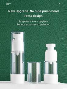 1 pezzo sottovuoto viaggio Bottiglia ricaricabile Set , tipo pressa portabile cosmetico Bottiglia spray Set per e cura della pelle Crema , disponibile in misure diverse ( 15ML , 30ML , 50ML , 80ML , 100ML )