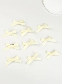 10 chiếc kẹp tóc nơ nhỏ thời trang và được ưa chuộng dành cho nữ - Màu be - Xem 2